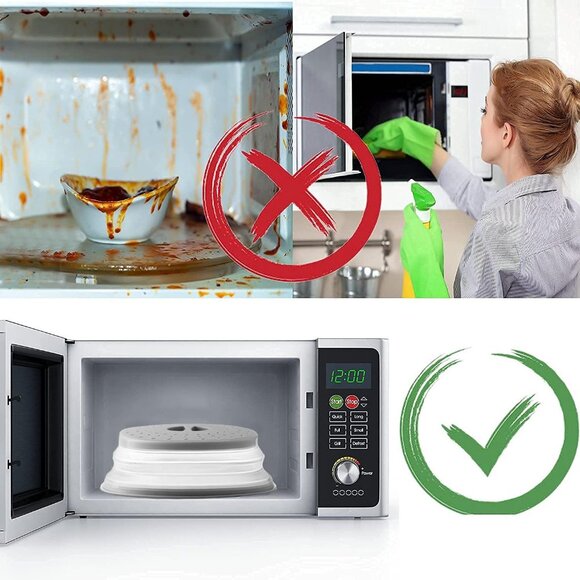 Microwave Splatter Cover Collapsible Microwave Cover for Food - Picture 4 of 7